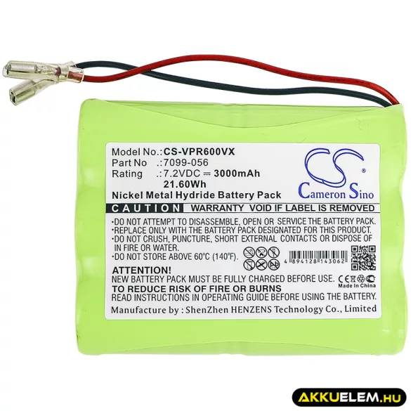 Utángyártott Wolf Garten Kertészeti eszköz Ni-MH akkumulátor 7.2V 3000mAh 7099-056 - CameronSino