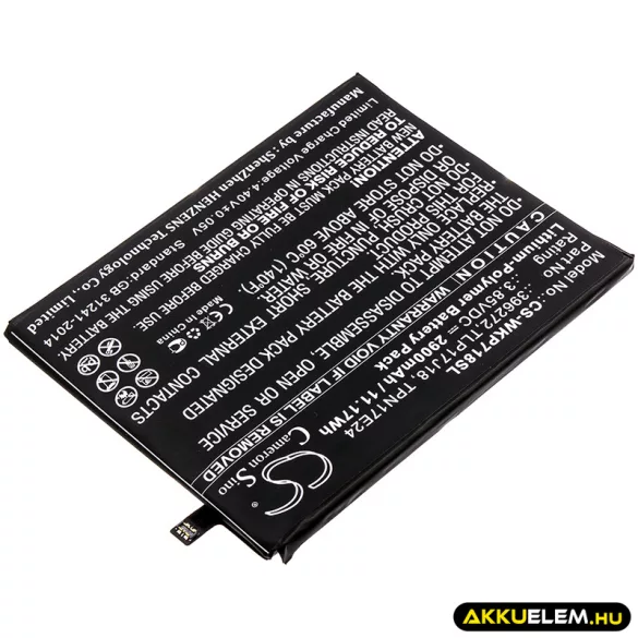 Utángyártott BQ mobil Li-Polymer akkumulátor 3.85V 2900mAh BQ-5504 - CameronSino