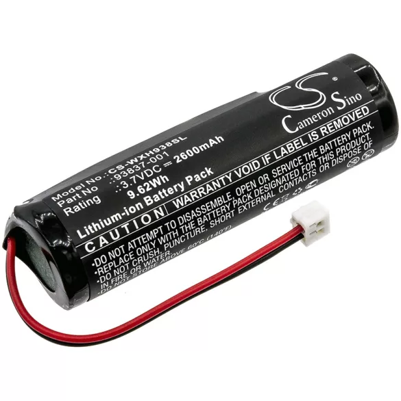 Utángyártott Wahl Borotva Li-ion akkumulátor 3.7V 2600mAh 93837-001, 93837-200 - CameronSino