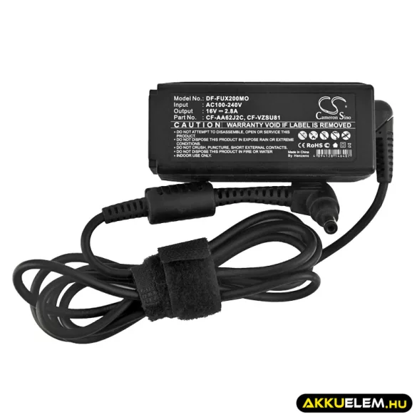 Utángyártott Panasonic Laptop adapter 16V/2.8A CF-AA62J2C, CF-VZSU81