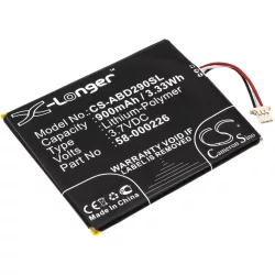   Utángyártott Amazon E-könyv Li-Polymer akkumulátor 3.7V 900mAh 26S1019, 58-000226 - CameronSino