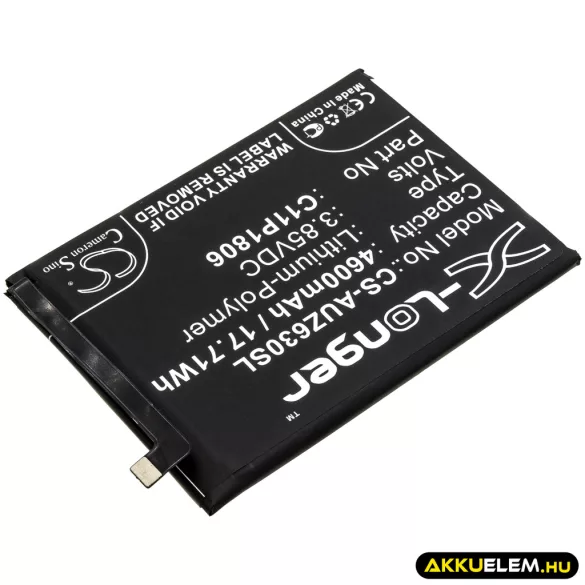 Utángyártott Asus mobil Li-Polymer akkumulátor 3.85V 4600mAh C11P1806, 1ICP5/65/87 - CameronSino
