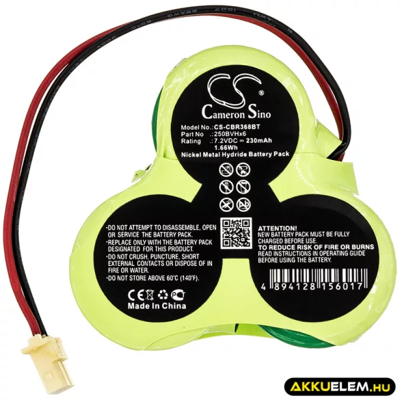 Utángyártott Cobra Riasztó rendszer Ni-MH akkumulátor 7.2V 230mAh 250BVHx6 - CameronSino