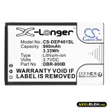 Utángyártott Doro mobil Li-ion akkumulátor 3.7V 900mAh DBP-800B, DBR-800B - CameronSino
