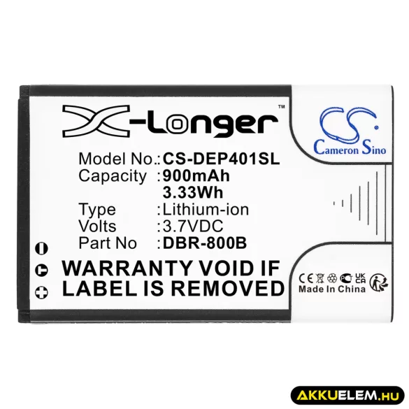 Utángyártott Doro mobil Li-ion akkumulátor 3.7V 900mAh DBP-800B, DBR-800B - CameronSino