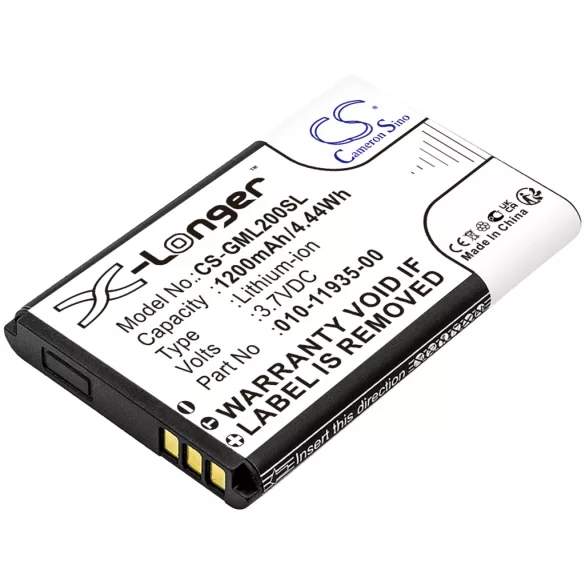 Utángyártott Garmin GPS Li-ion akkumulátor 3.7V 1200mAh 010-11935-00 - CameronSino