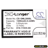 Utángyártott Garmin GPS Li-ion akkumulátor 3.7V 1200mAh 010-11935-00 - CameronSino