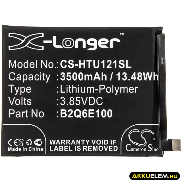Utángyártott HTC mobil Li-Polymer akkumulátor 3.85V 3500mAh B2Q6E100, 35H00278-00M - CameronSino