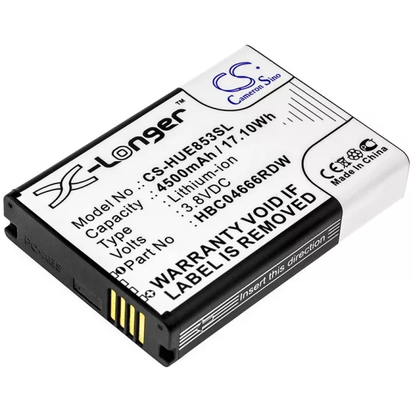 Utángyártott Huawei Hotspot Li-ion akkumulátor 3.8V 4500mAh HBC04666RDW - CameronSino