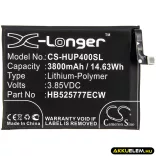 Utángyártott Huawei mobil Li-Polymer akkumulátor 3.85V 3800mAh HB525777ECW, HB525777EEW - CameronSino