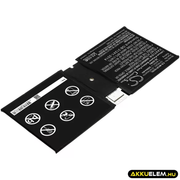 Utángyártott Microsoft Tablet Li-Polymer akkumulátor 7.6V 3500mAh DYNU01, G16TA047H - CameronSino