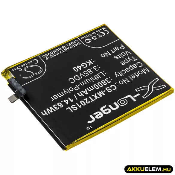 Utángyártott Motorola mobil Li-Polymer akkumulátor 3.85V 3800mAh KG40 - CameronSino