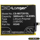 Utángyártott Motorola mobil Li-Polymer akkumulátor 3.85V 3800mAh KG40 - CameronSino
