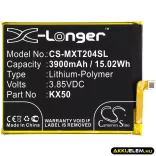Utángyártott Motorola mobil Li-Polymer akkumulátor 3.85V 3900mAh KX50 - CameronSino