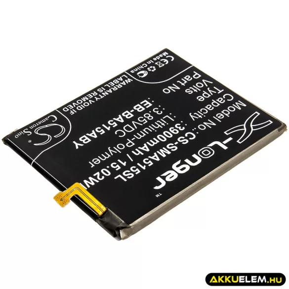 Utángyártott Samsung mobil Li-Polymer akkumulátor 3.85V 3900mAh EB-BA515ABY, EB-BA515ABE - CameronSino