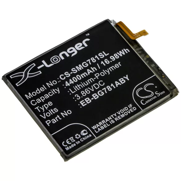 Utángyártott Samsung mobil Li-Polymer akkumulátor 3.86V 4400mAh EB-BG781ABU, EB-BG781ABE - CameronSino