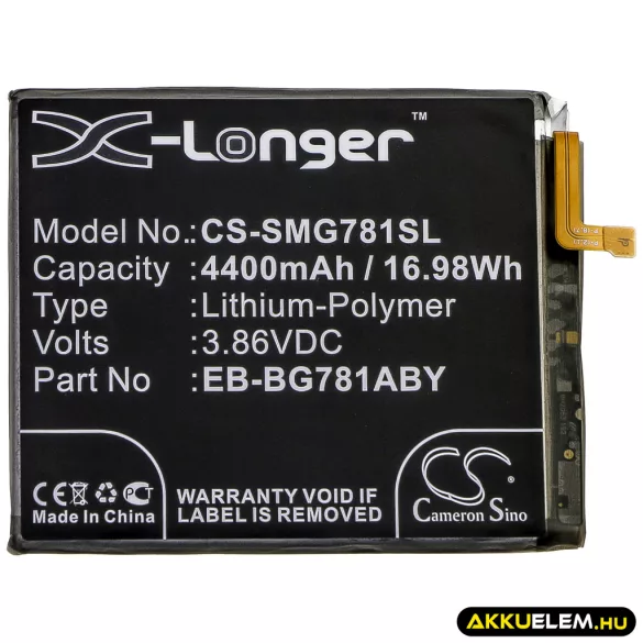 Utángyártott Samsung mobil Li-Polymer akkumulátor 3.86V 4400mAh EB-BG781ABU, EB-BG781ABE - CameronSino