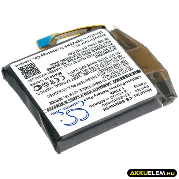Utángyártott Samsung Okosóra Li-Polymer akkumulátor 3.85V 450mAh EB-BR800ABU, GH43-04855A - CameronSino