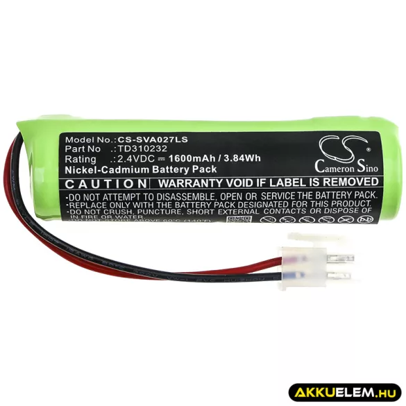 Utángyártott Schneider Vészvilágítás Ni-CD akkumulátor 2.4V 1600mAh TD310232 - CameronSino