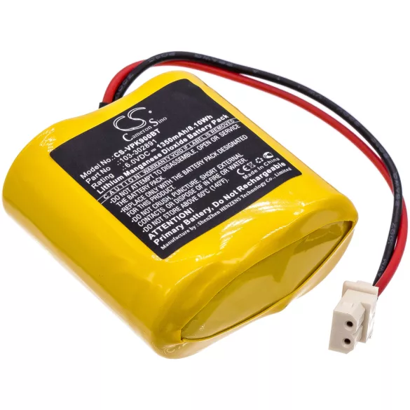 Utángyártott Visonic biztonsági kamera Li-MnO2 elem 6V 1350mAh 103-302891, GP2CR123A - CameronSino