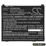 Utángyártott Zebra Tablet Li-Polymer akkumulátor 7.6V 3200mAh BTRY-ET5X-8IN3-01, BTRY-ET51-8IN3-01 - CameronSino