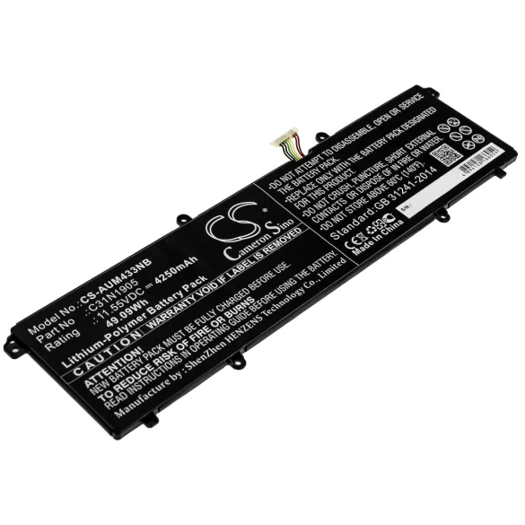 Utángyártott Asus laptop Li-Polymer akkumulátor 11.55V 4250mAh C31N1905, 0B200-03580200 - CameronSino