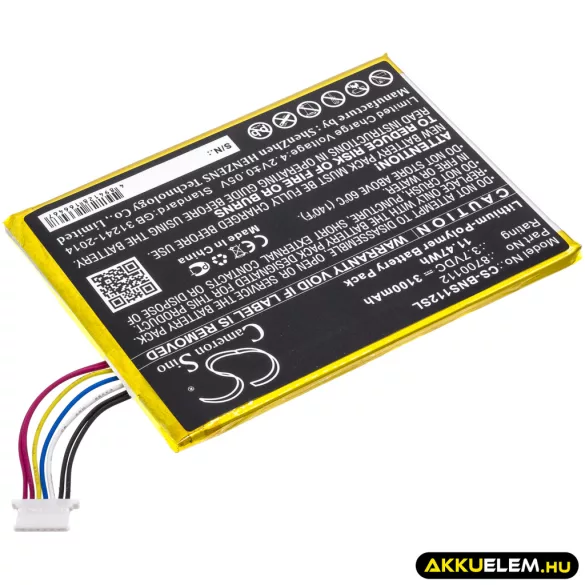 Utángyártott Bang & Olufsen hangszóró Li-Polymer akkumulátor 3.7V 3100mAh 8700112 - CameronSino