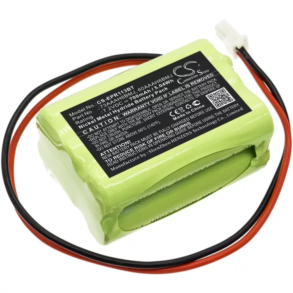 Utángyártott Electia Riasztó rendszer Ni-MH akkumulátor 7.2V 700mAh 802306063Y3/802307363Y1, 73AAAH6BMJ - CameronSino