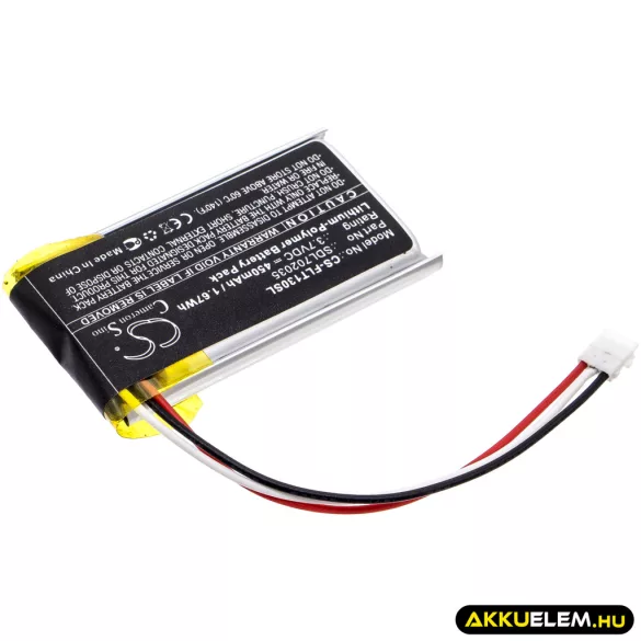 Utángyártott Flir Hőkamera Li-Polymer akkumulátor 3.7V 450mAh SDL702035, LF602035-02 - CameronSino