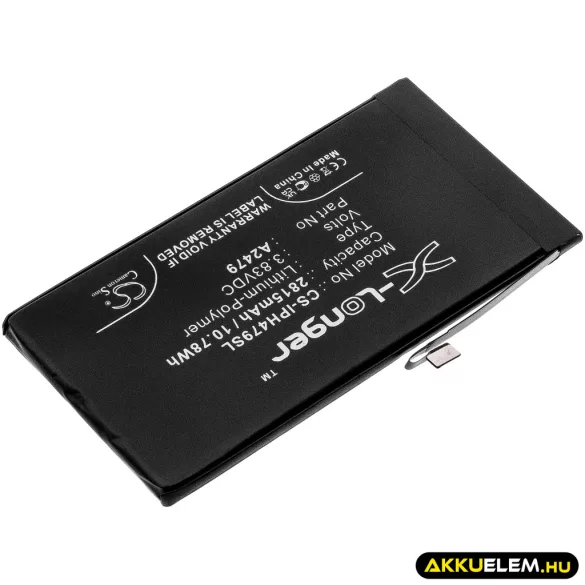 Utángyártott Apple mobil Li-Polymer akkumulátor 3.83V 2815mAh A2479, A2431 - CameronSino