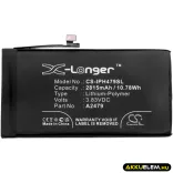 Utángyártott Apple mobil Li-Polymer akkumulátor 3.83V 2815mAh A2479, A2431 - CameronSino