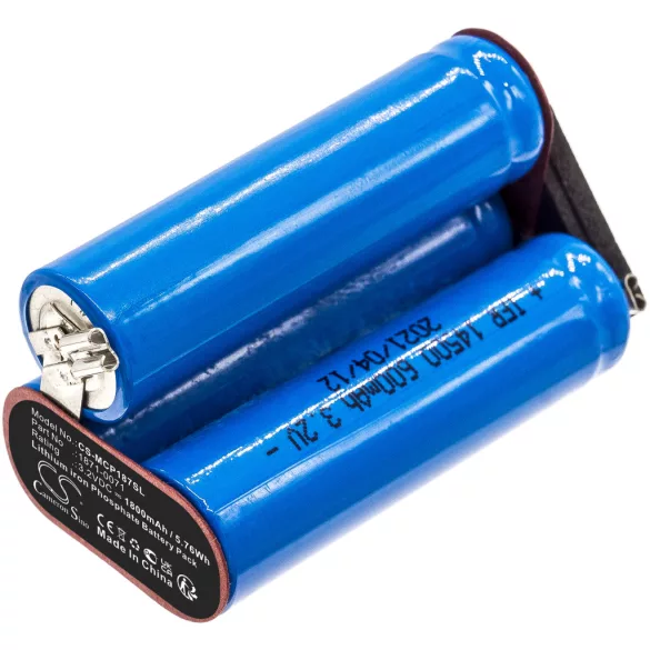 Utángyártott Wella Borotva LiFePO4 akkumulátor 3.2V 1800mAh WM1871-7960 - CameronSino