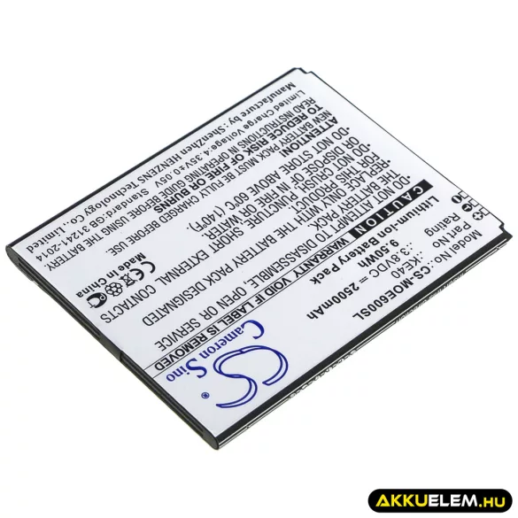 Utángyártott Motorola mobil Li-ion akkumulátor 3.8V 2500mAh KE40, SB18C54512 - CameronSino