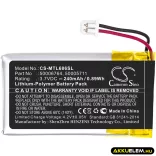 Utángyártott Mitel Vezeték nélküli fejhallgató Li-Polymer akkumulátor 3.7V 240mAh 50005711, 50006763 - CameronSino