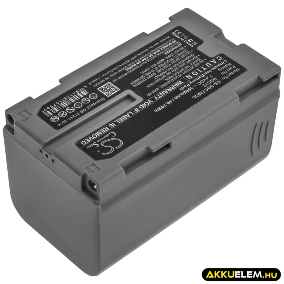 Utángyártott Sokkia egyéb Li-ion akkumulátor 7.4V 5500mAh BDC72 - CameronSino