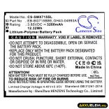 Utángyártott Samsung mobil Li-Polymer akkumulátor 3.85V 3200mAh EB-BG715BBE, GH43-04993A - CameronSino