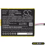 Utángyártott Amazon Tablet Li-Polymer akkumulátor 3.8V 6300mAh 58-000280, 2955C7 - CameronSino