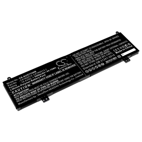 Utángyártott Asus laptop Li-Polymer akkumulátor 15.4V 5500mAh C41N2013, C41N2013-1 - CameronSino