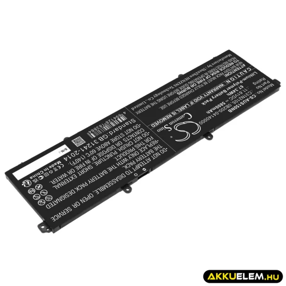 Utángyártott Asus laptop Li-Polymer akkumulátor 11.61V 5800mAh C31N2105, 0B200-04140000 - CameronSino