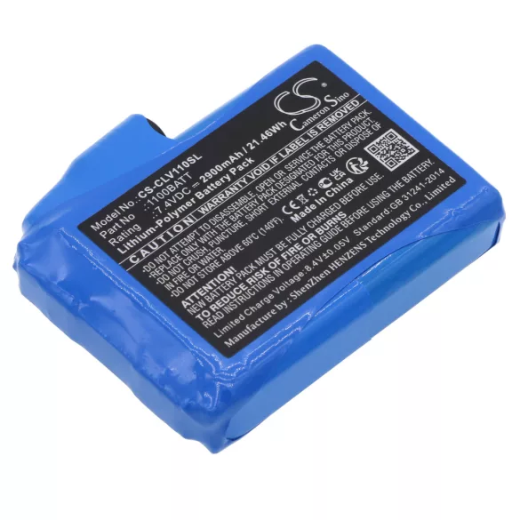 Utángyártott Clover fűtött ruha Li-Polymer akkumulátor 7.4V 2900mAh 1100BATT - CameronSino