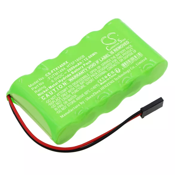 Utángyártott Futaba Távirányító akkumulátor 6V FUTM1484, HT5F1800B - CameronSino