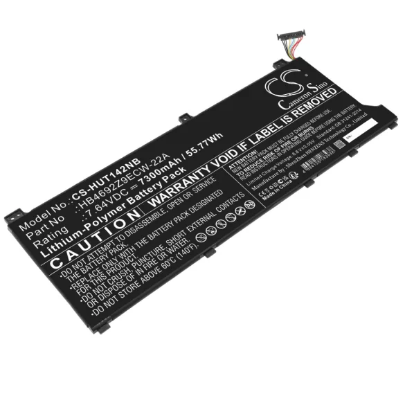 Utángyártott Huawei laptop Li-Polymer akkumulátor 7.64V 7300mAh HB4692Z9ECW-22A - CameronSino