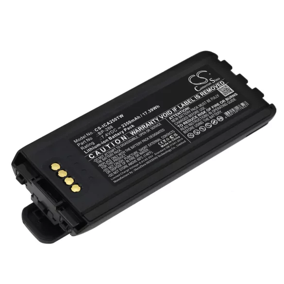 Utángyártott Icom adó-vevő rádió Li-ion akkumulátor 7.4V 2350mAh BP-288, BP-289 - CameronSino