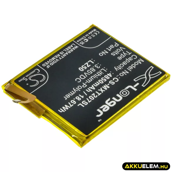 Utángyártott Motorola mobil Li-Polymer akkumulátor 3.85V 4850mAh LZ50, SB18C74374 - CameronSino