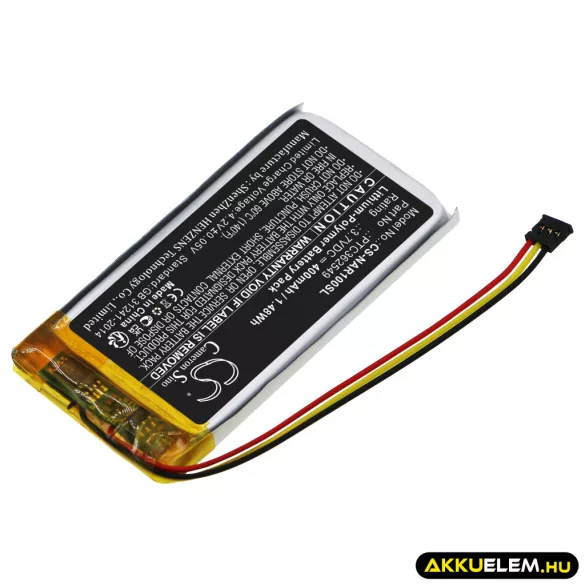 Utángyártott Arlo biztonsági kamera Li-Polymer akkumulátor 3.7V 400mAh PTC362549 - CameronSino