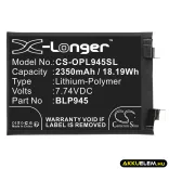 Utángyártott OnePlus mobil Li-Polymer akkumulátor 7.74V 2350mAh BLP945 - CameronSino