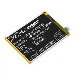   Utángyártott Oppo mobil Li-Polymer akkumulátor 3.87V 4400mAh BLP853 - CameronSino