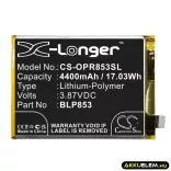 Utángyártott Oppo mobil Li-Polymer akkumulátor 3.87V 4400mAh BLP853 - CameronSino