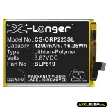 Utángyártott Oppo mobil Li-Polymer akkumulátor 3.87V 4200mAh BLP819 - CameronSino