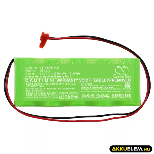 Utángyártott PowerSonic Vészvilágítás Ni-MH akkumulátor 6V 2200mAh OSA039 - CameronSino